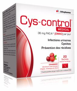 Infections urinaire Cys-Control Médical - Arkopharma - 20 Sachets de 4 g