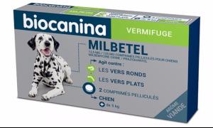 Milbetel Chien - 2 Comprimés - BIOCANINA