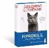 Fiprokil 50 mg - Chat - 4 Pipettes de 0,50 ml - CLEMENT THEKAN