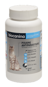 Poudre Antiparasitaire Chat - Boite 150 g - BIOCANINA