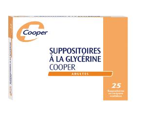 Suppositoires à la Glycérine - Boite 25 Suppositoires - COOPER