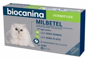 Milbetel - Chat - 2 Comprimés -  BIOCANINA