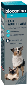 Lait Auriculaire - Chien Chat - Flacon 90 ml - BIOCANINA