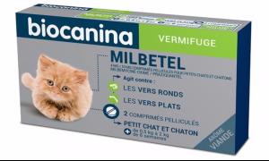 Milbetel - Petit Chat et Chaton - 2 Comprimés -  BIOCANINA