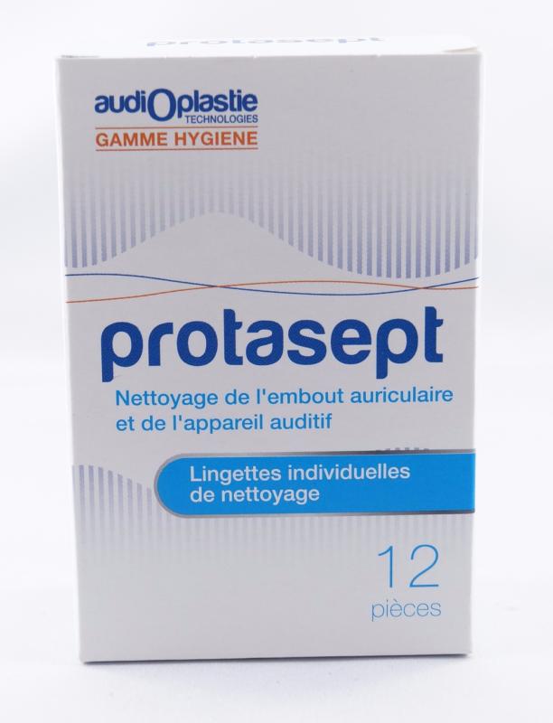 Hygiène auriculaire Protasept - Audioplastie - 12 Lingettes