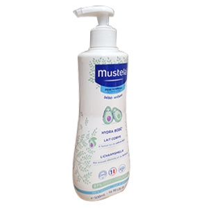 Hydra Bébé - Lait Corps - Peau normale - Flacon 500 ml - MUSTELA