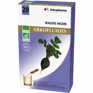 Arkofluide Radis Noir en 20 ampoules de 15 ml - Arkopharma