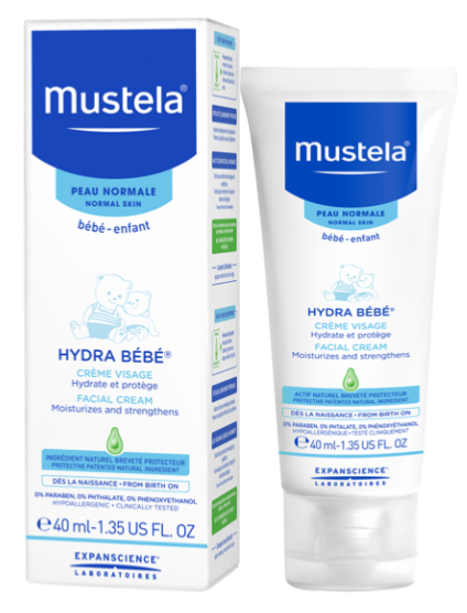 Mustela Hydra Bebe Creme Visage Peau Normale 40 Ml