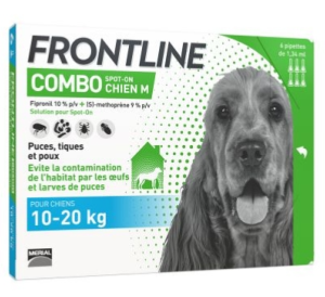 Frontline Combo - Chien - M - 10 à 20 Kg - 6 pipettes - BOEHRINGER