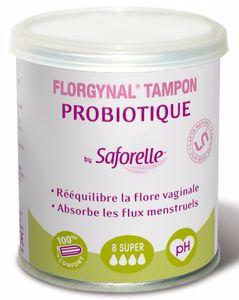 Florgynal Tampon Probiotique SAFORELLE - Boite 8 Super
