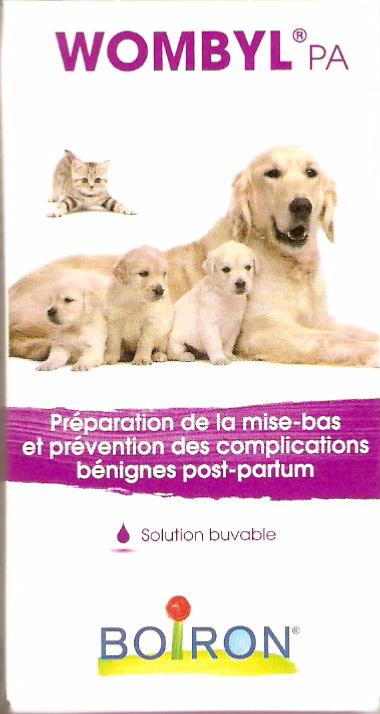 9.90 € Homéopathie pour Chien Chat Wombyl PA 30 ml  BOIRON